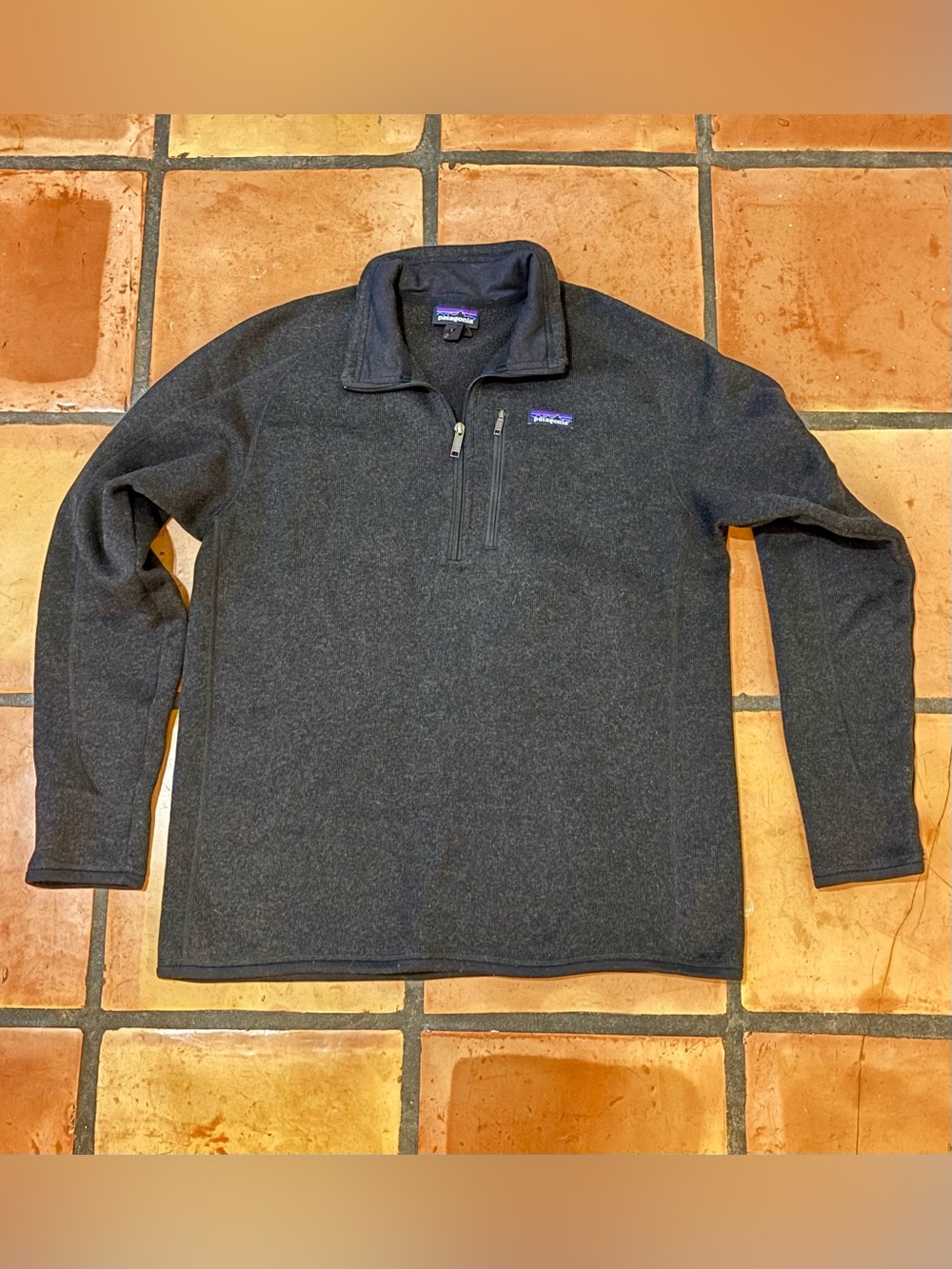 Patagonia Men’s Large Black Half-Zip Fleece Pullover